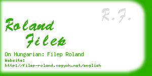 roland filep business card